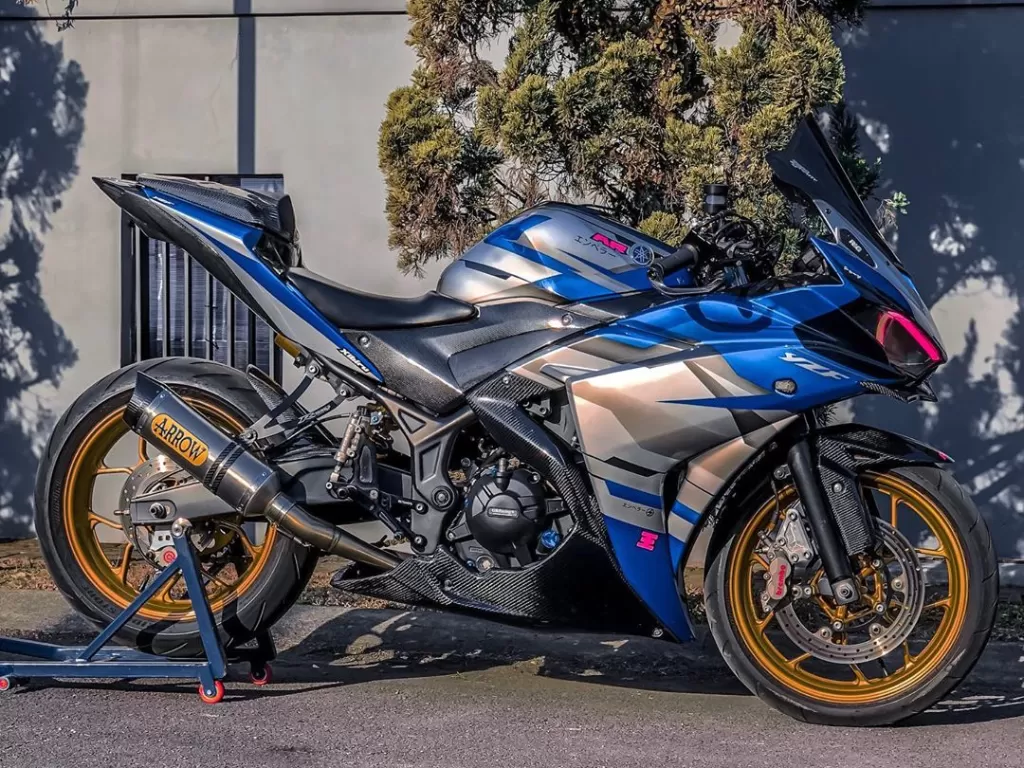 Tampilan Yamaha R25 Setelah Dimodifikasi RS27 Motoshop. (Instagram/@rs27motoshop)