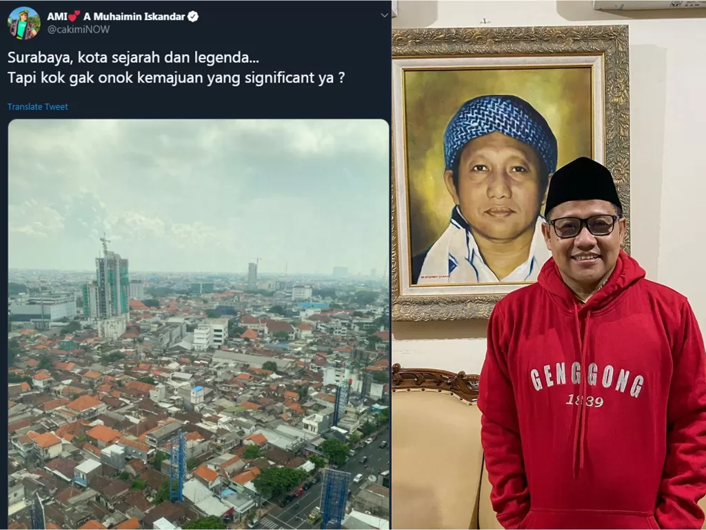Cuitan Muhaimin Iskandar (Twitter/@cakimiNOW)