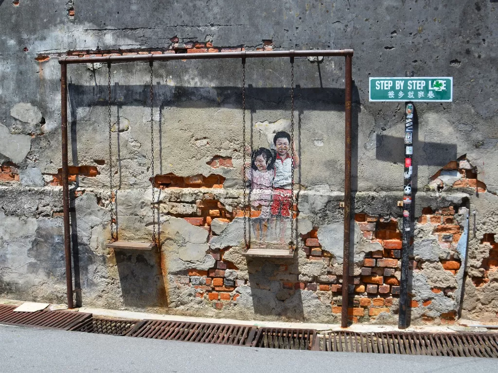 Street Art yang berada di George Town, Penang. (Pixabay)