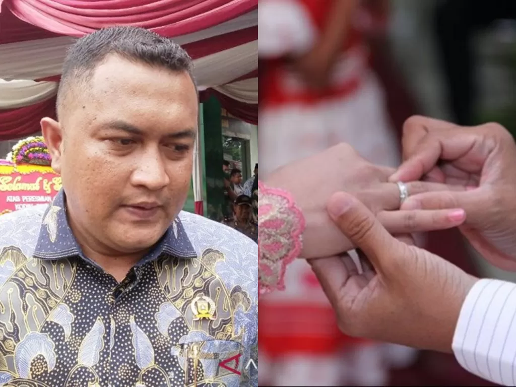 Kiri: Ketua DPRD Bogor (ANTARA/M Fikri Setiawan) / Ilustrasi kawin kontrak (Ist)