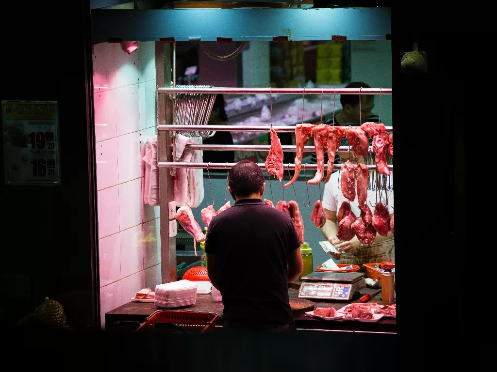 Ilustrasi pedagang daging hewan liar. (photo/Ilustrasi/Pexels/Jimmy Chan)