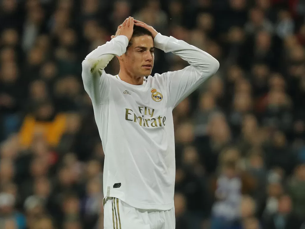Gelandang Real Madrid, James Rodriguez yang jadi incaran Juventus. (REUTERS/Susana Vera)