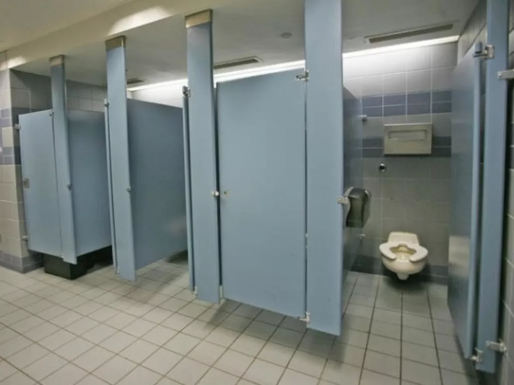 Ilustrasi pintu toilet umum. (techniclean.com)