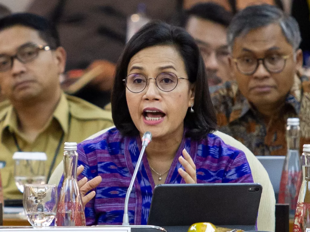 Menteri Keuangan Sri Mulyani Indrawati mengakui virus corona mulai mengganggu perekonomian Indonesia (ANTARA FOTO/Dhemas Reviyanto).