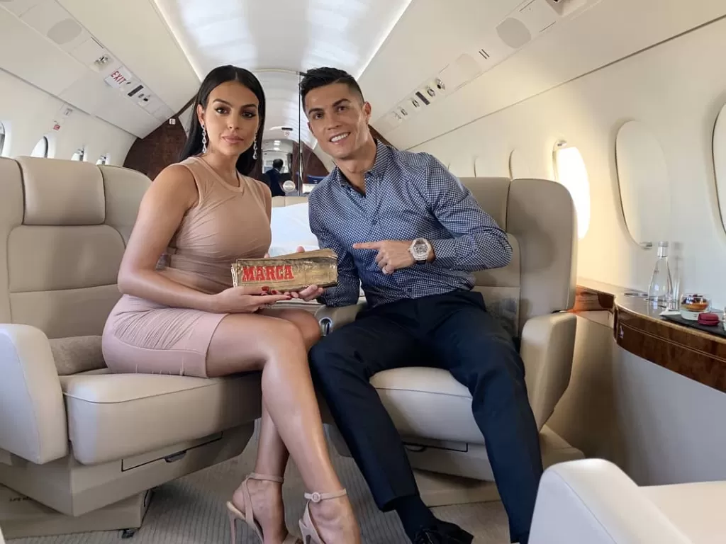 Cristiano Ronaldo dan kekasihnya Georginagio Rodriguez. (Instagram/georginagio)