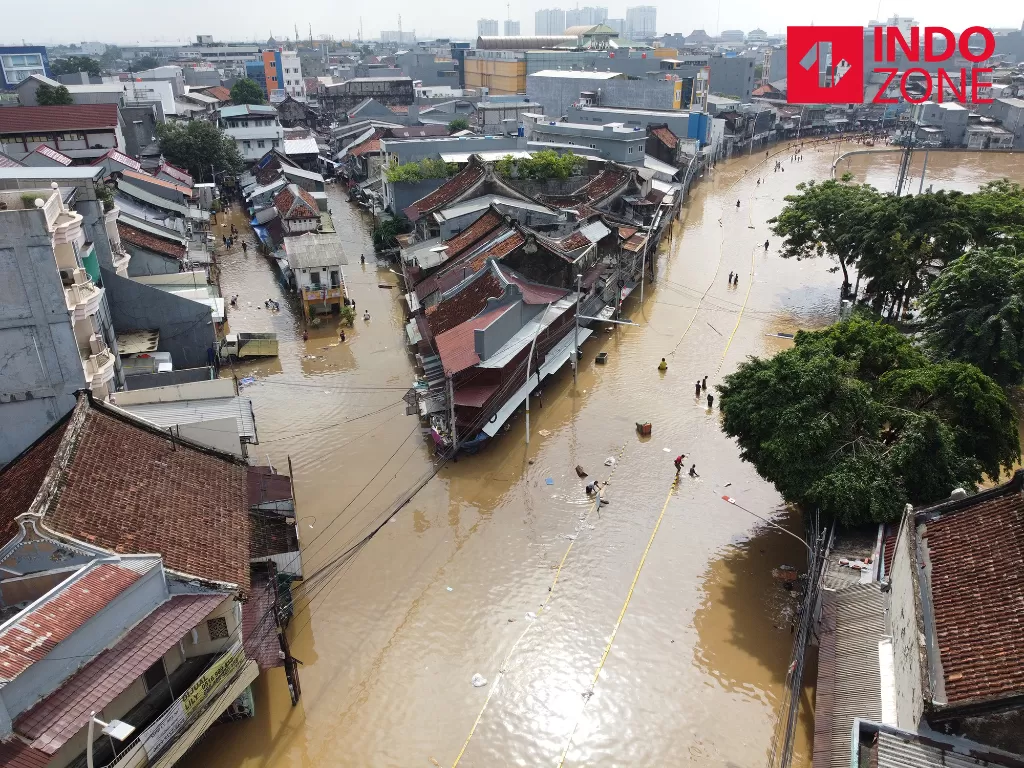 Foto banjir yang melanda DKI Jakarta, beberapa waktu lalu. (INDOZONE/Arya Manggala)