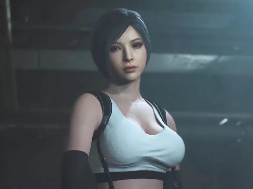 Mod kostum Tifa Lockhart di Resident Evil 2 Remake (photo/YouTube/Mr. X)