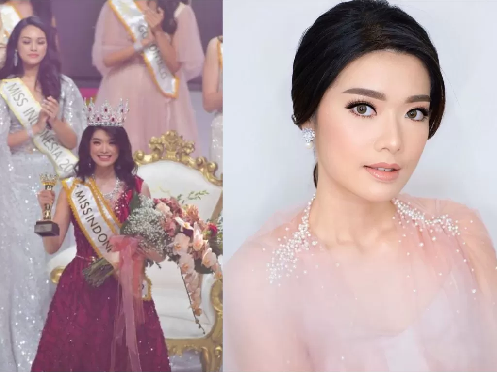 Carla Yules, Miss Indonesia 2020. (Kolase ANTARA/M Risyal Hidayat dan Instagram/@carlayules)