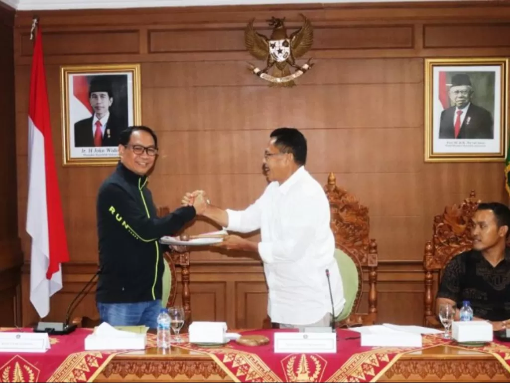 I Ketut Suiasa terpilih secara aklamasi sebagai Ketua Umum Ikatan Pencak Silat Indonesia (IPSI) Bali periode 2020-2024. (Dok. IPSI Badung via Antara)