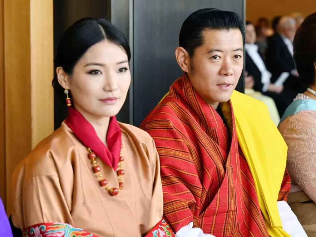 Raja Bhutan dan Ratu Jetsun Pema (Kyodo News)