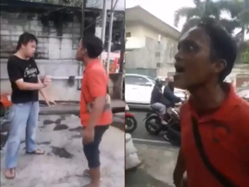 Video viral tentang aksi rasis kepada seorang pria berkebutuhan khusus kini sedang diselidiki polisi (Twitter/@WagimanDeep__ ).
