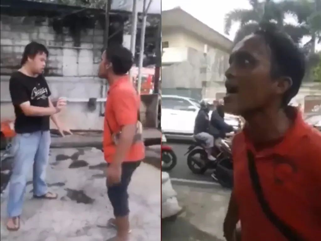 Video viral tentang aksi rasis kepada seorang pria berkebutuhan khusus kini sedang diselidiki polisi (Twitter/@WagimanDeep__ )