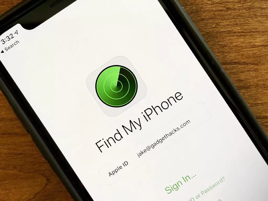 Fitur Find My Device di iPhone (photo/iOS Gadget Hacks)