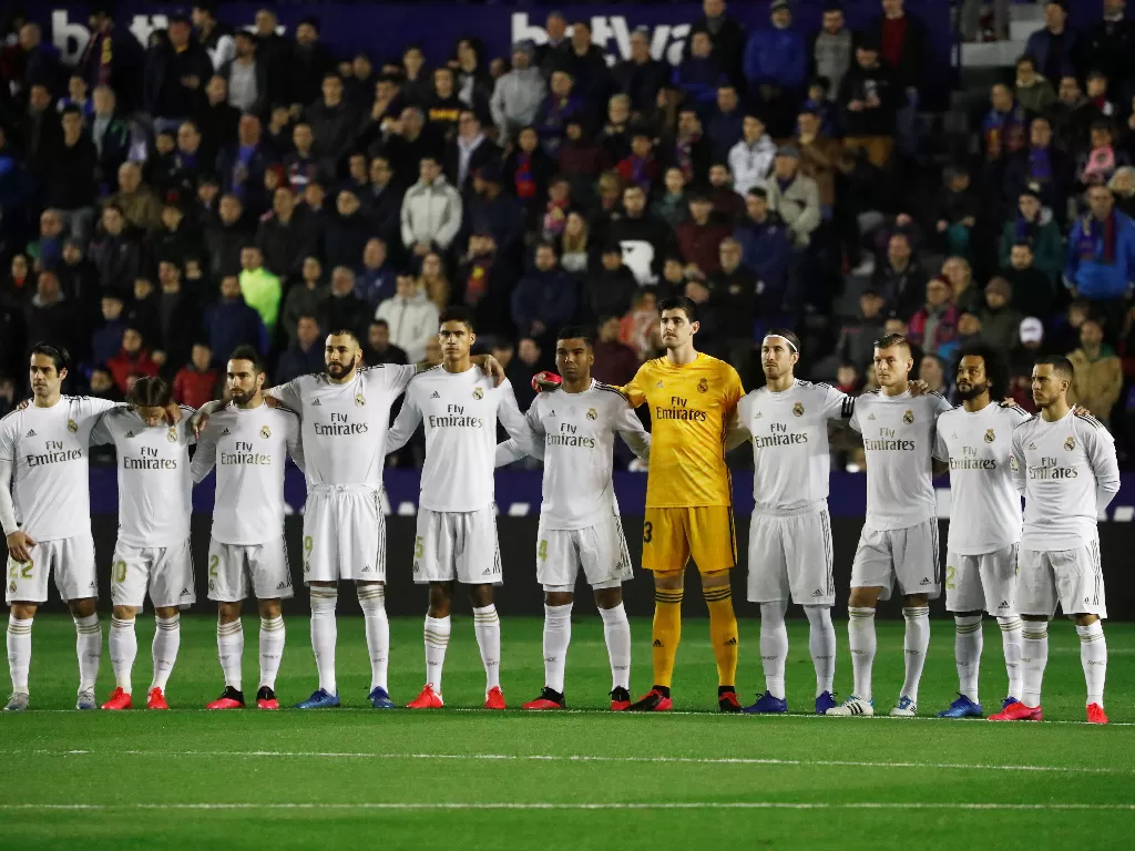 Kesebelasan pemain Real Madrid. (REUTERS/Jon Nazca)