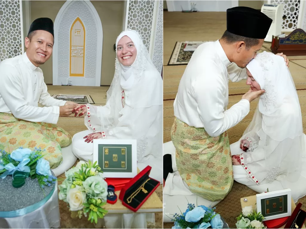 Hemi, pria Malaysia yang berhasil mewujudkan mimpinya untuk punya istri bule (Facebook/Media Kreatif UMT)