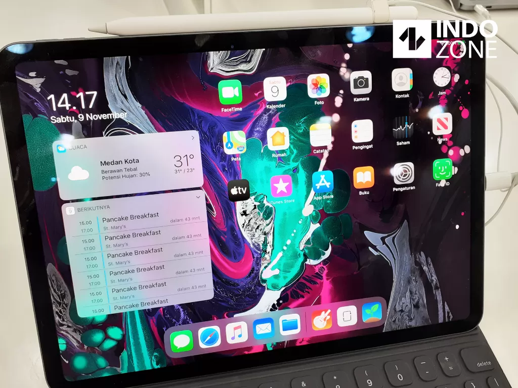 Tablet iPad Pro buatan Apple (photo/Dok. INDOZONE/Ferry)