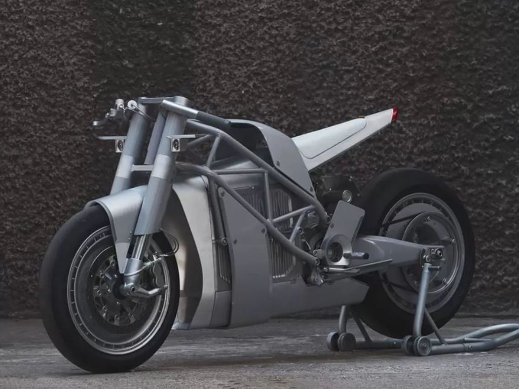 Tampilan motor listrik Zero XP setelah dimodifikasi Untitled Motorcycles. (Instagram/@returnofthecaferacers)