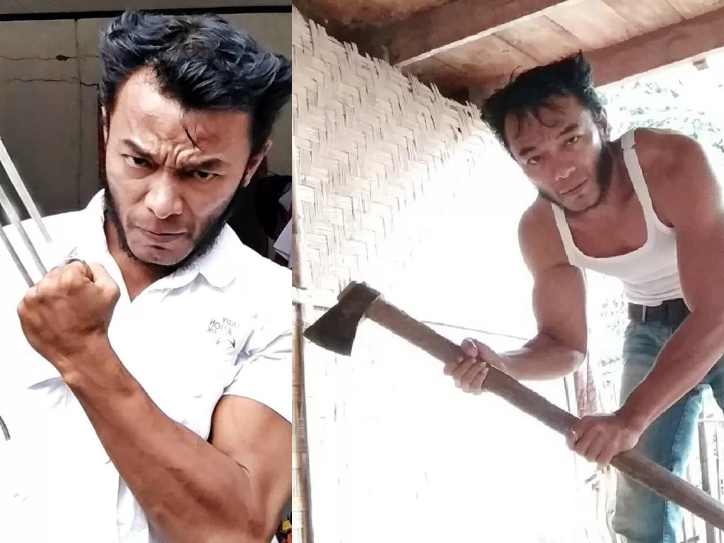 Causa Sibala, Wolverine asal Toraja, Sulawesi Selatan yang viral di sosial media (Facebook/Causa Sibala)