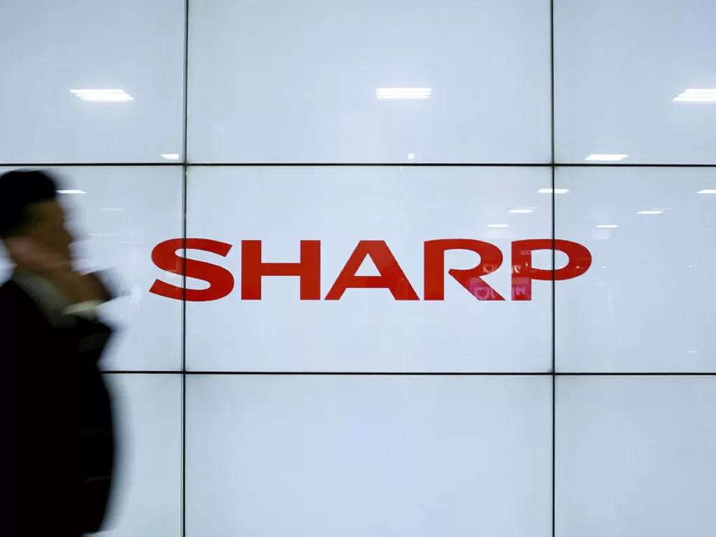 Logo Sharp (photo/REUTERS/Yuya Shino)