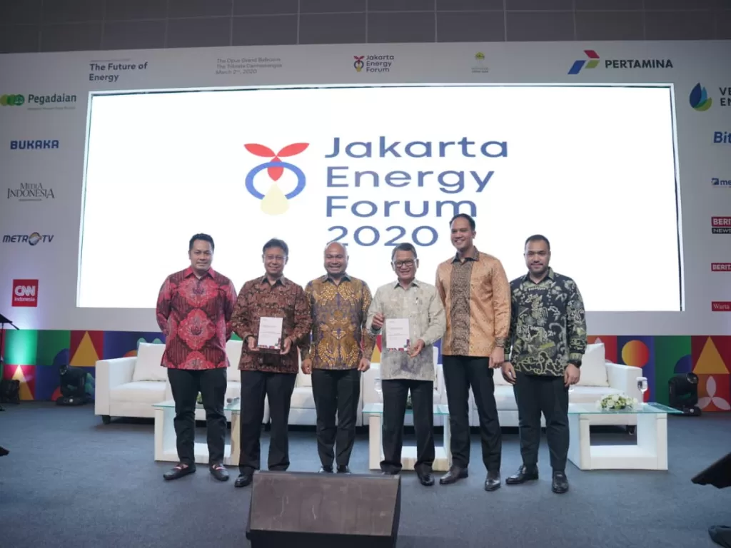 Anggota HIPMI Jaya dalam acara JEF 2020, Senin (2/3/2020) di The Tribarta Dharmawangsa, Jakarta Selatan. (Dok. HIPMI Jaya)
