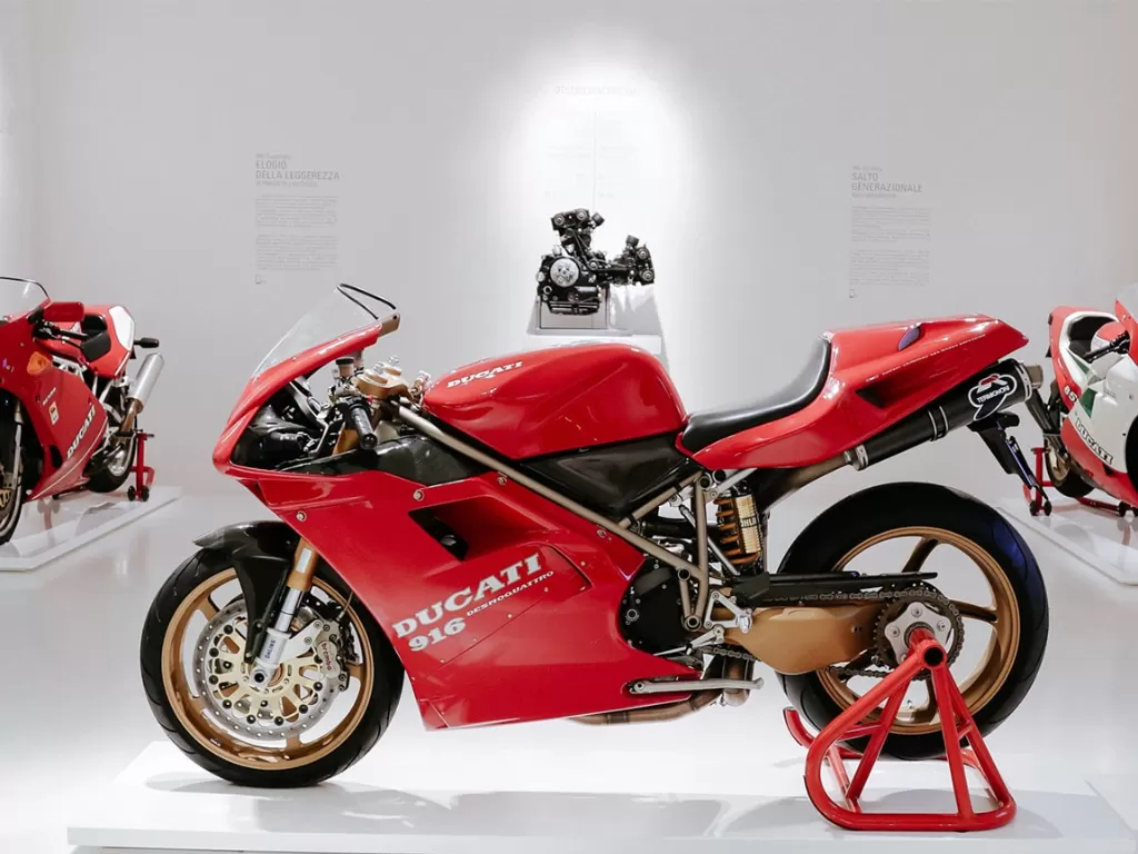 Tampilan museum pabrikan Ducati di Italia. (romeanditaly.com)