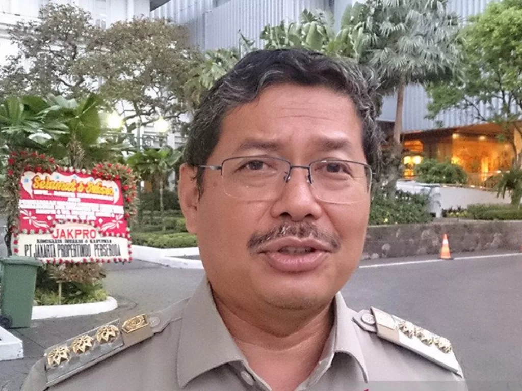 Wali kota Jakarta Selatan Marullah Matali saat ditemui awak media. (ANTARA/Laily Rahmawaty)