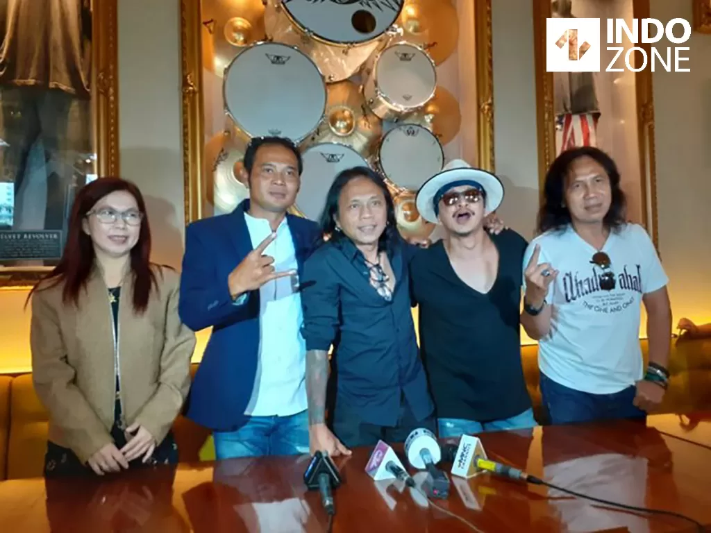 Supergroup Rock 80 akan gelar konser di Hard Rock Cafe, Jakarta (18/3/2020). (INDOZONE/M Fadli)