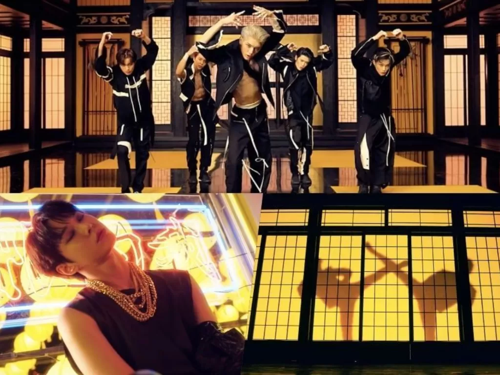 Penampilan gahar NCT 127 di MV 'Kick It' (Soompi)
