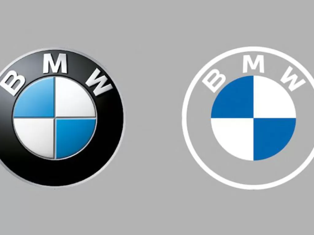 Logo baru pabrikan BMW. (theverge.com)