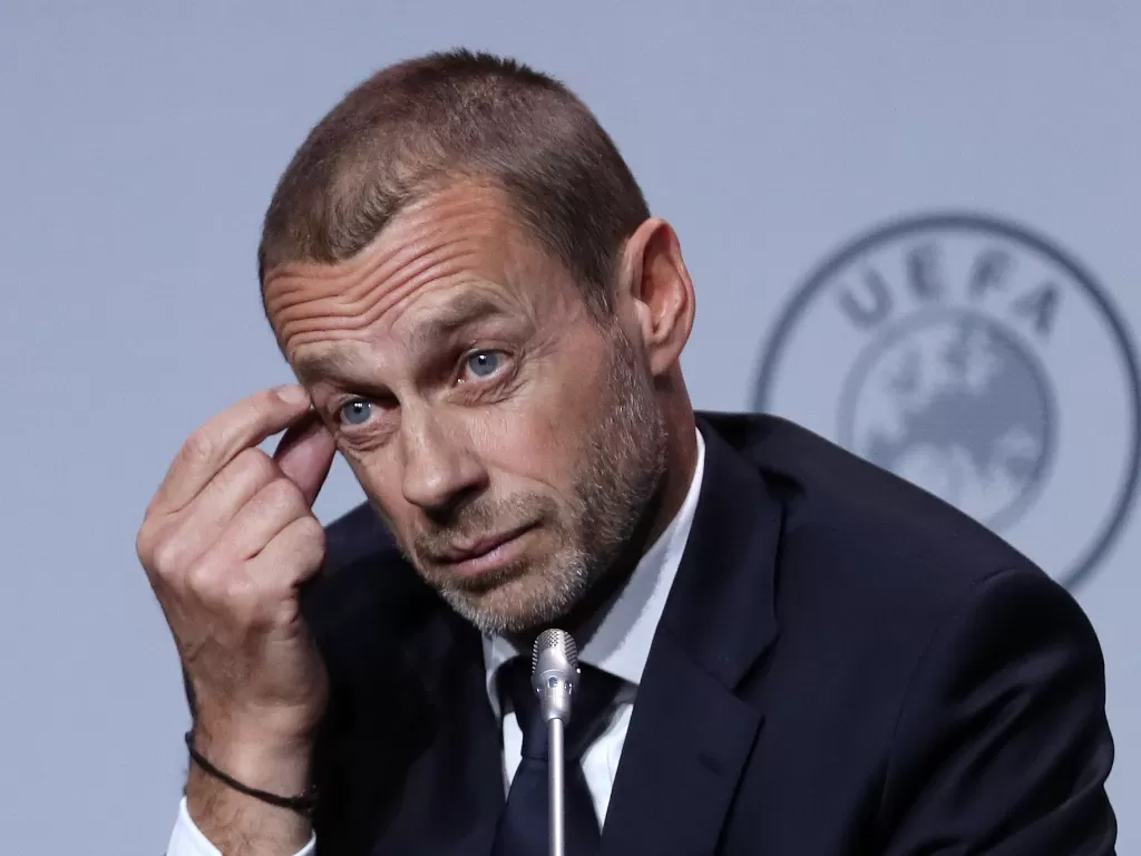 Presiden UEFA, Aleksander Ceferin. (REUTERS/Yves Herman)