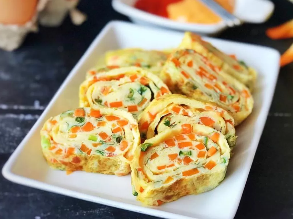 Ilustrasi korean egg roll. (Instagram/rahmi.handayani)