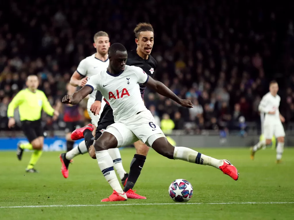 Tottenham Hotspur wajib menang atas RB Leipzig pada leg kedua 16 besar Liga Champions, Rabu (11/3/2020) dini hari WIB. (Action Images via Reuters/Andrew Boyers)