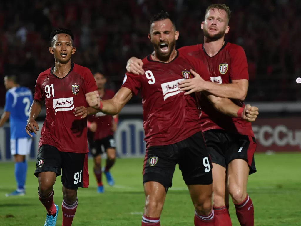 Bali United akan menghadapi lawan berat pada laga ketiga penyisihan Grup G Piala AFC, Rabu (11/3/2020). (ANTARA FOTO/Nyoman Budhiana)