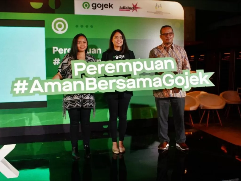 Peluncuran inisiatif Perempuan #AmanBersamaGojek di Jakarta, Rabu (11/03/2020). (Photo/ANTARA/Ho-Gojek)