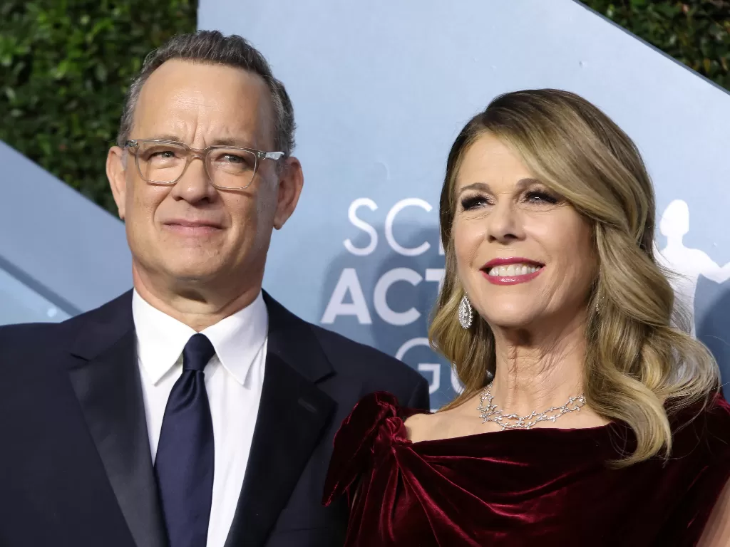 Tom Hanks dan Rita Wilson. (REUTERS/Monica Almeida)