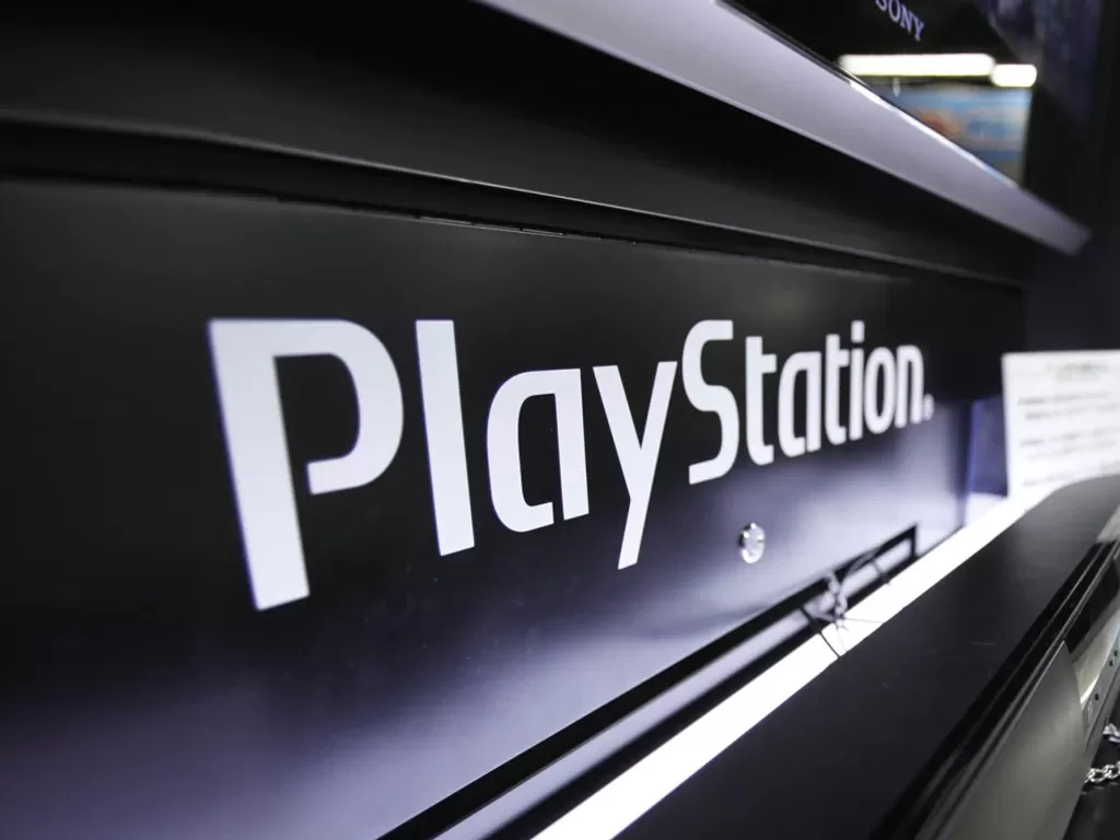 Logo PlayStation (photo/REUTERS/Yuriko Nakao)