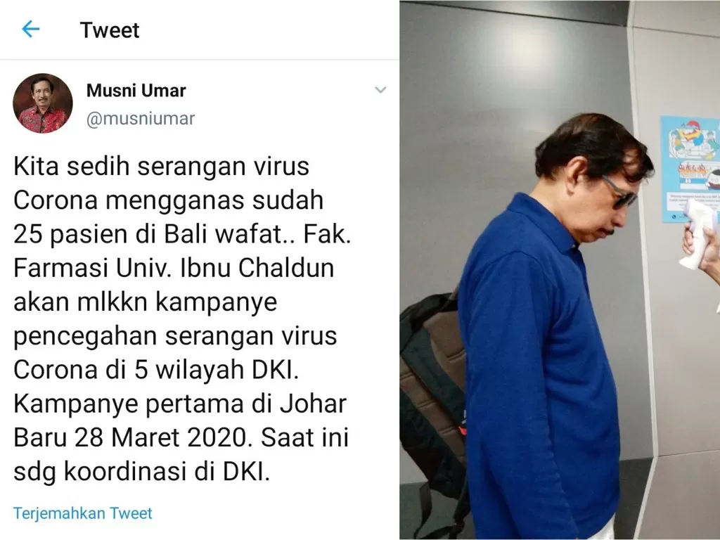 Cuitan Musni Umar membuatnya dihujat netizen (Twitter/@musniumar)