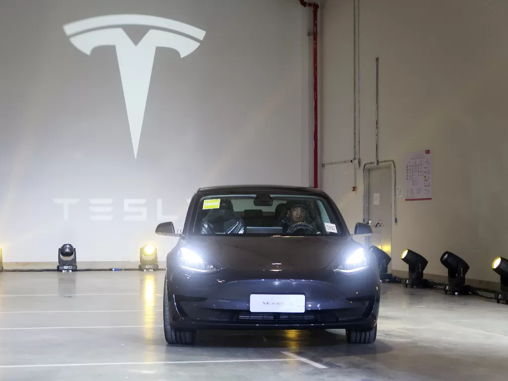 Ilustrasi Pabrikan Tesla. (Ilustrasi/REUTERS/Sun Yilei)