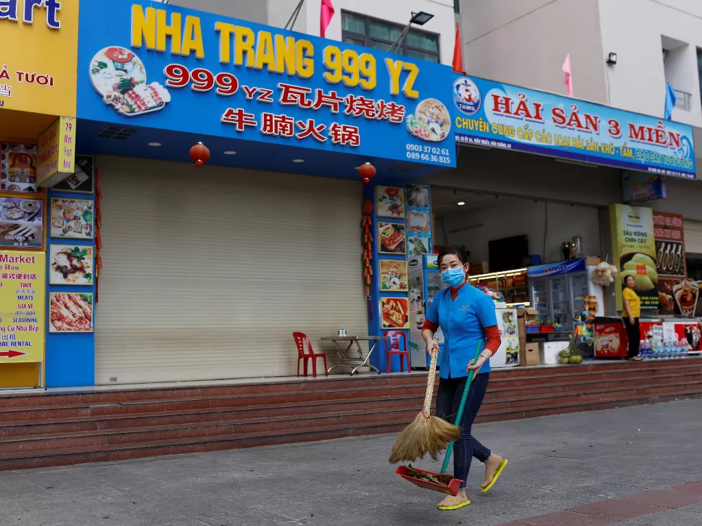 Ilustrasi pasar di Vietnam. (REUTERS)