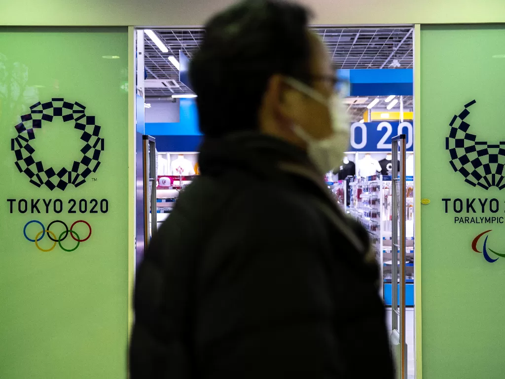 Pandemi global virus corona membuat penyelenggaran Olimpiade 2020 Tokyo kini jadi tanda tanya. (REUTERS/Athit Perawongmetha)