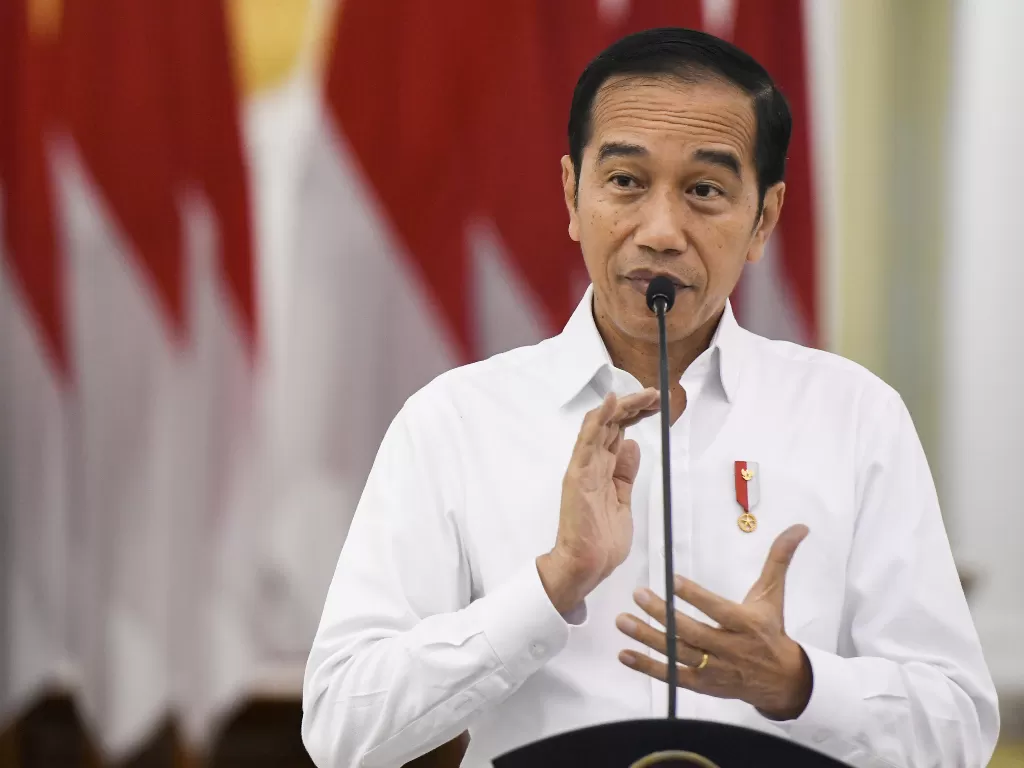 Presiden Jokowi. (ANTARA/Hafidz Mubarak A)