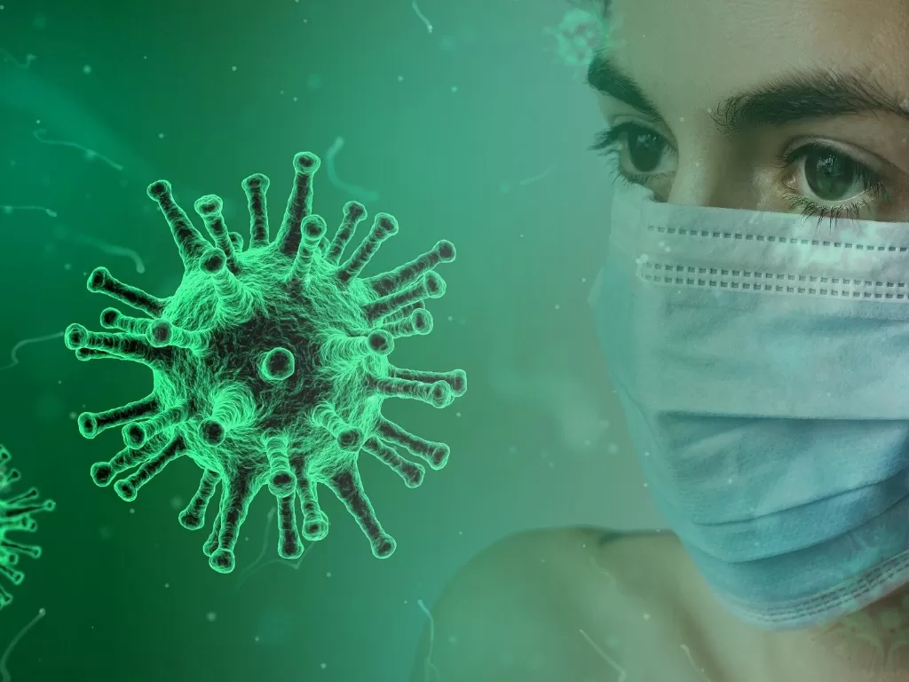 Ilustrasi virus corona menyebar ke manusia. (Pixabay/Tumisu)