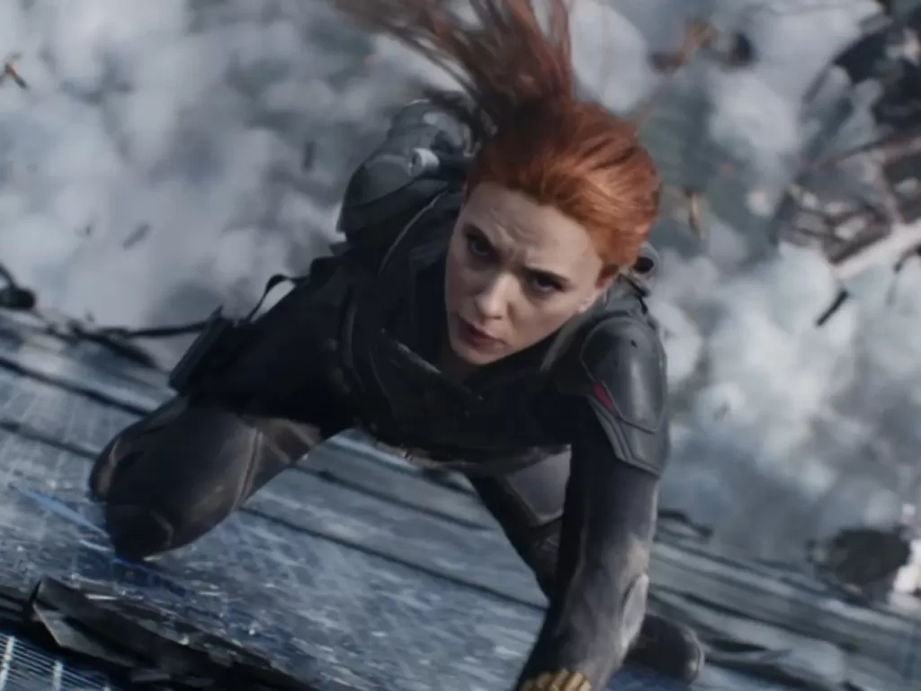 Scarlett Johansson dalam Black Widow (2020). (Disney)
