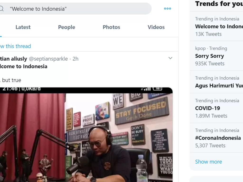 Welcome to Indonesia (Twitter)