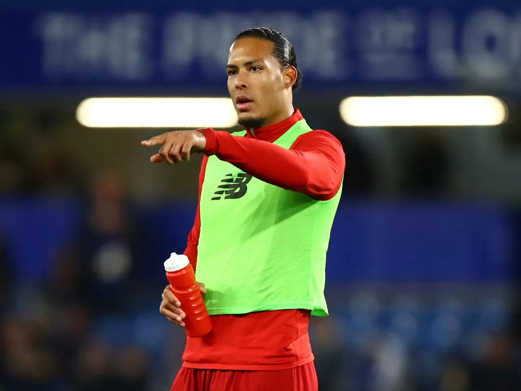Pelatih Liverpool, Virgil van Dijk. (REUTERS/Hannah Mckay)
