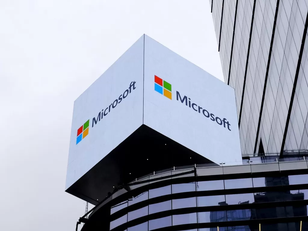 Logo perusahaan Microsoft (photo/REUTERS/Rickey Rogers)