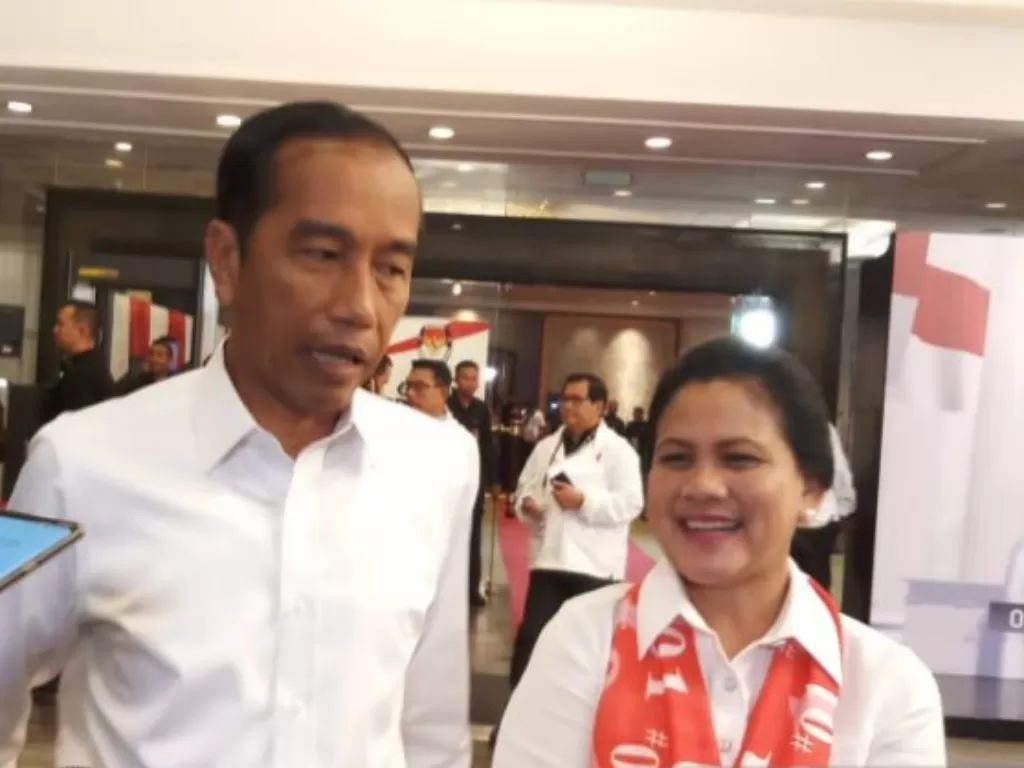 Jokowi dan Iriana (ANTARA/Imam B)