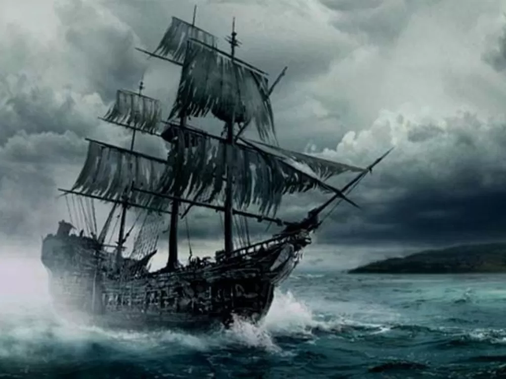 Ilustrasi kapal hantu The Octavius. (seasideholidays.es)