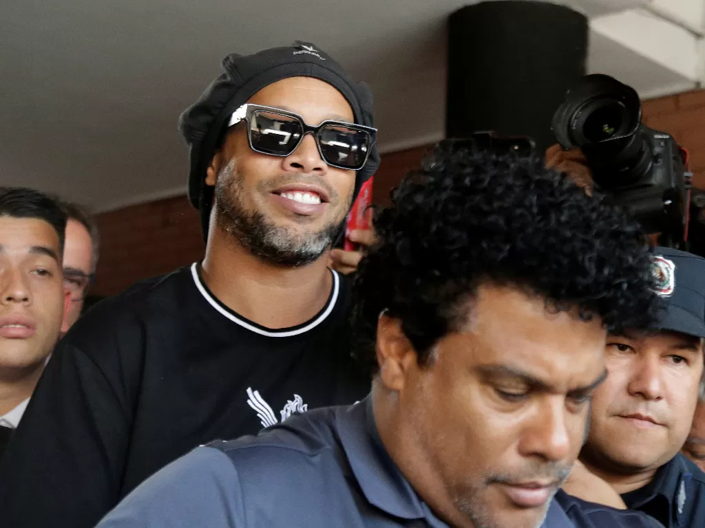Legenda sepak bola Brasil, Ronaldinho. (REUTERS/Jorge Adorno)