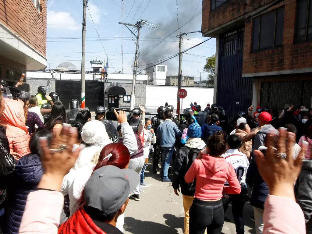 Kerusuhan di Tahanan Kolombia. (REUTERS/Leonardo Munoz)